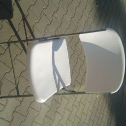 Krzesło cateringowe składane – białe